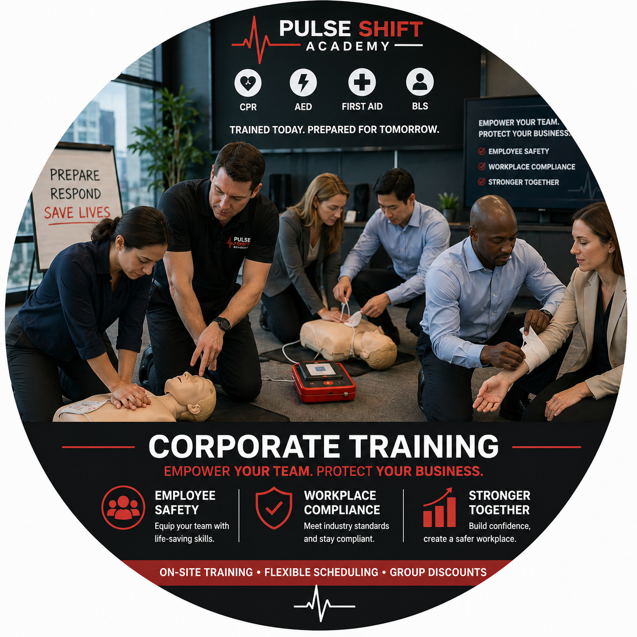 Corporate CPR and safety training