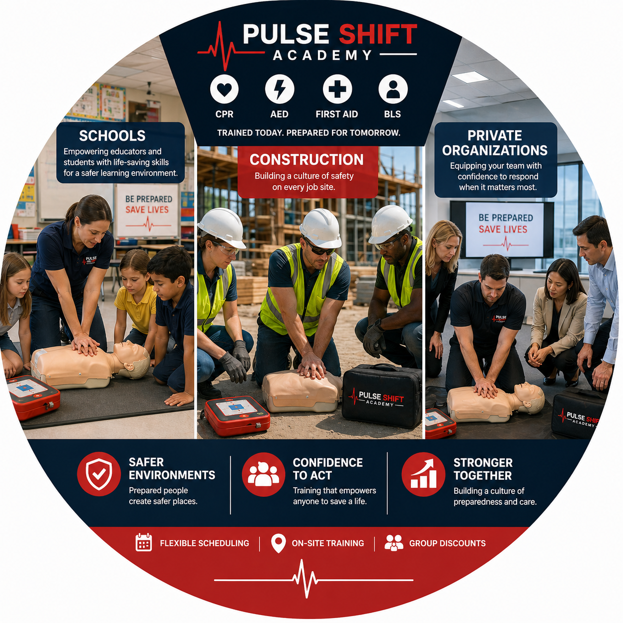CPR and First Aid training for schools and organizations